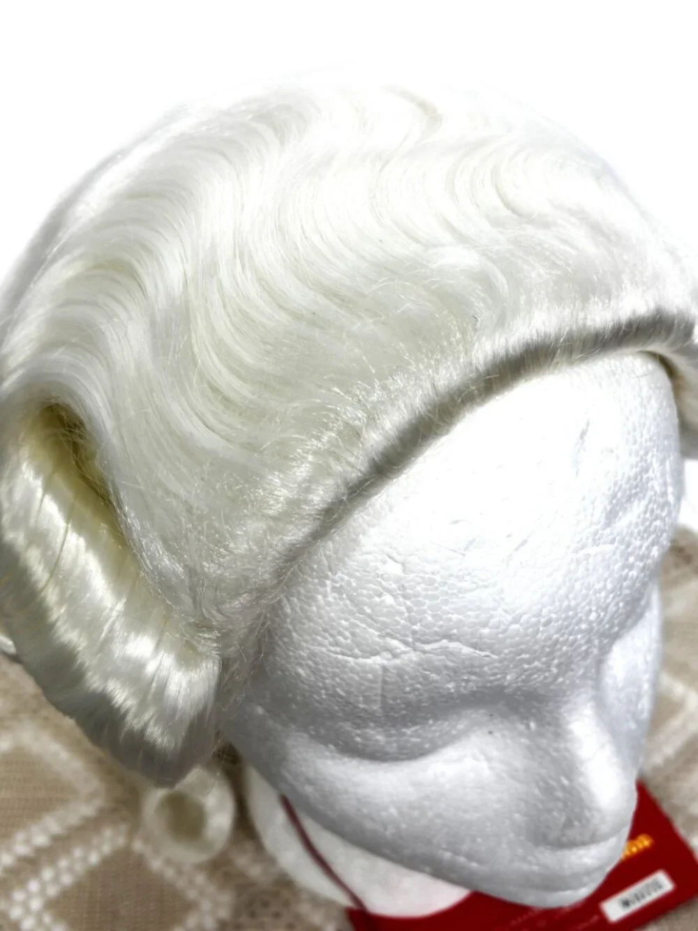 Colonial 18th Century George Washington Powdered Wavy Costume Wig NWT NOS